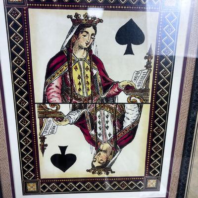 Queen of Spades and the King of Hearts Framed Prints