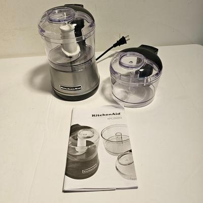 Pair of Kitchen Aid Food Chopper/Processors, NIB (G-JS)