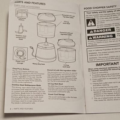 Pair of Kitchen Aid Food Chopper/Processors, NIB (G-JS)