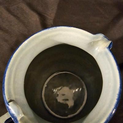 Three Aksinia Pottery Style Blue Floral Teapots (K-JS)