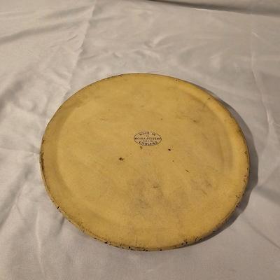 Moira Pottery Ceramic Cheese Dome & Bennington Potters Heart Shaped Bowl (K-JS)