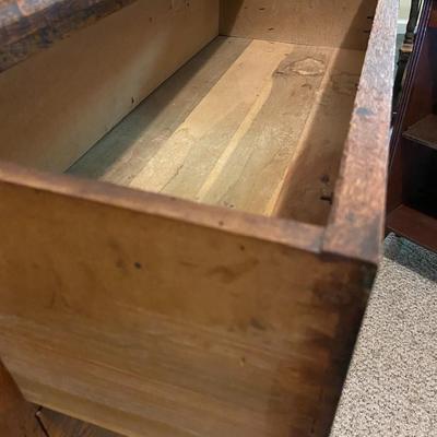 Vintage Three Drawer Oak Bureau