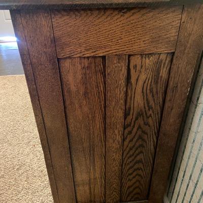 Vintage Three Drawer Oak Bureau
