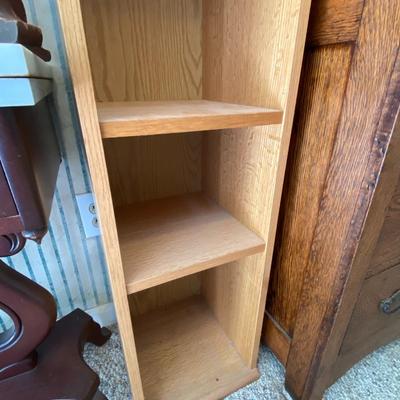 Tall Five Shelf Particleboard Bookcase