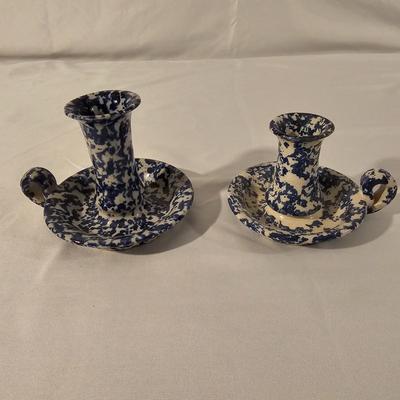 Marshall Pottery Blue Sponge Stoneware & More (K-JS)