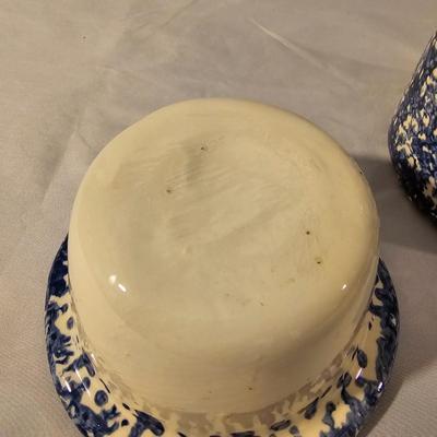 Marshall Pottery Blue Sponge Stoneware & More (K-JS)