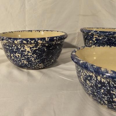 Marshall Pottery Blue Sponge Stoneware & More (K-JS)