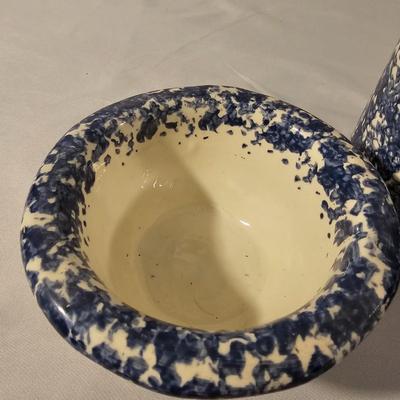 Marshall Pottery Blue Sponge Stoneware & More (K-JS)