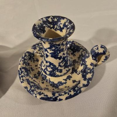 Marshall Pottery Blue Sponge Stoneware & More (K-JS)