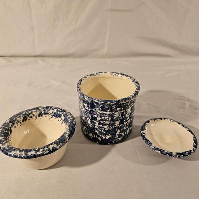 Marshall Pottery Blue Sponge Stoneware & More (K-JS)