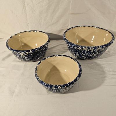 Marshall Pottery Blue Sponge Stoneware & More (K-JS)