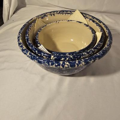 Marshall Pottery Blue Sponge Stoneware & More (K-JS)