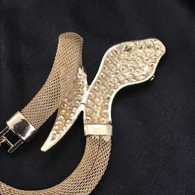 Goldtone costume snake bracelet