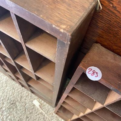 Vintage Wooden Knick Knack Shelves