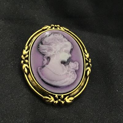 Style Beauty Head Cameo Pin Brooch Court Style Elegant Clothes Accessories Brooch