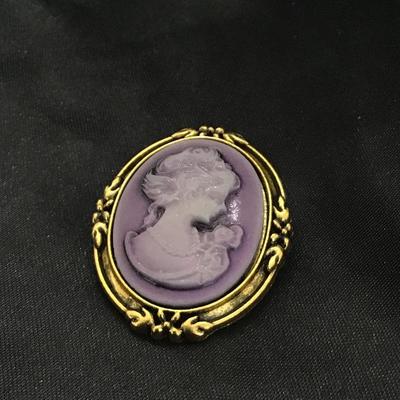 Style Beauty Head Cameo Pin Brooch Court Style Elegant Clothes Accessories Brooch