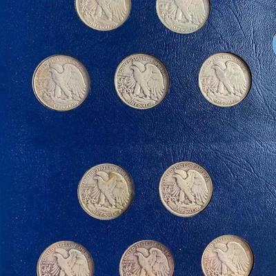 Complete 1941 thru 1947 liberty half dollar book