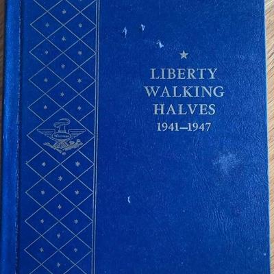 Complete 1941 thru 1947 liberty half dollar book