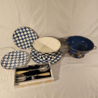 MacKenzie-Childs Royal Check Serving Ware & More (K-JS)