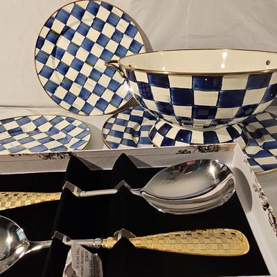 MacKenzie-Childs Royal Check Serving Ware & More (K-JS)