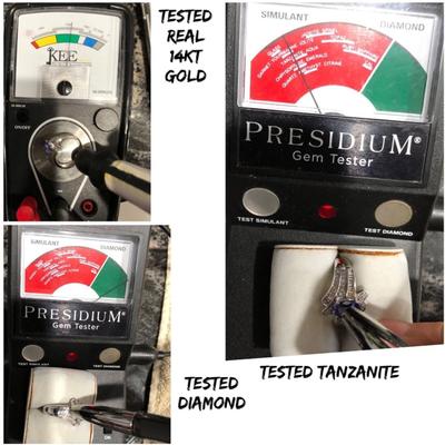 14 k white gold ring Reserve set