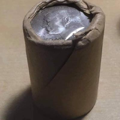 Bu Roll 1964 90 % silver Kennedy half dollars