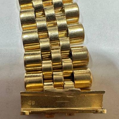 18 k solid gold Rolex watch band Reserve set