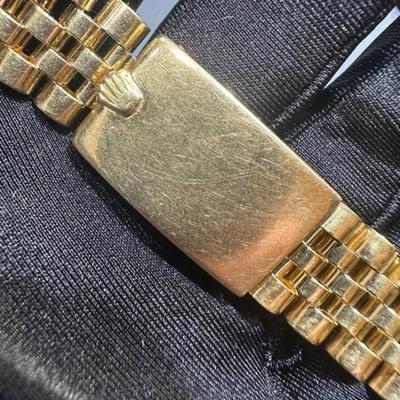 18 k solid gold Rolex watch band Reserve set