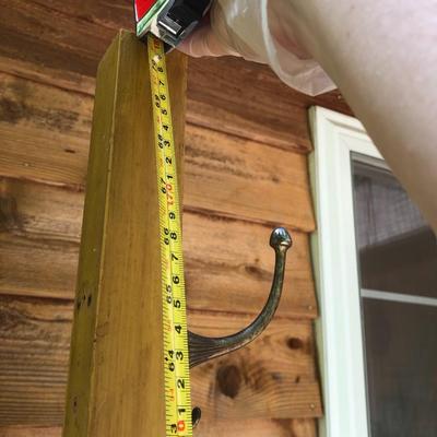 Vintage Wooden Three Hook Coatrack