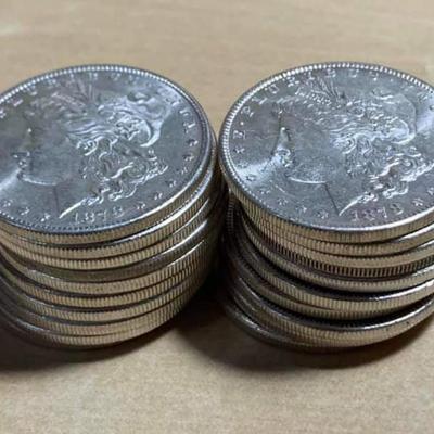 20 1878 Morgan silver dollars 90 % silver Reserve set