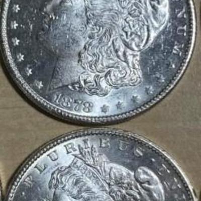 20 1878 Morgan silver dollars 90 % silver Reserve set