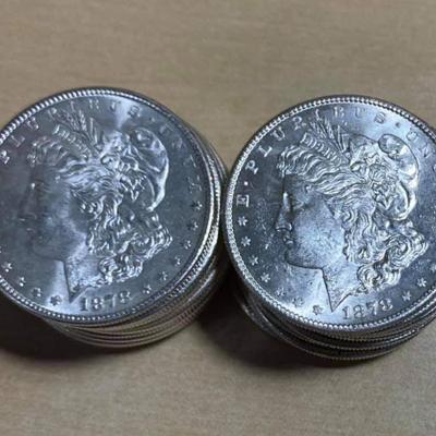 20 1878 Morgan silver dollars 90 % silver Reserve set