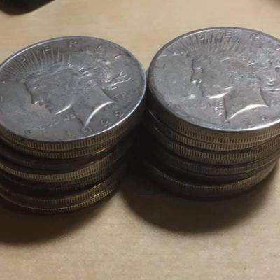 20 90 % silver peace dollars reserve set