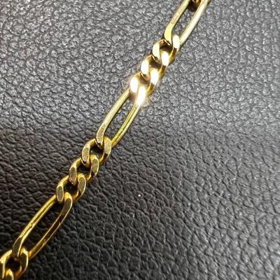 14 k Gold chain and religous pendants