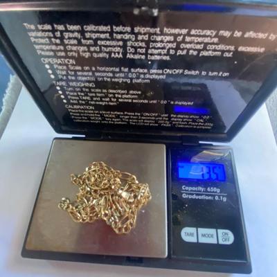 14 k Gold necklace