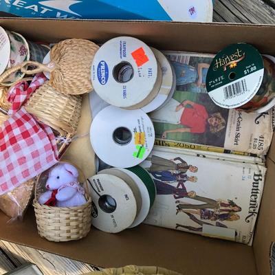 Crafting Lot One | Reeds, Sewing Patterns, Ribbon, and Repairs