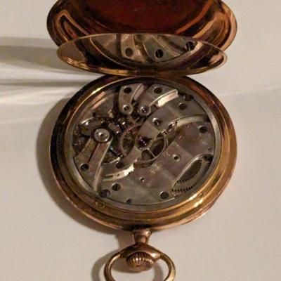 14 k Vintage Gold pocket watch 107 g Reserve set
