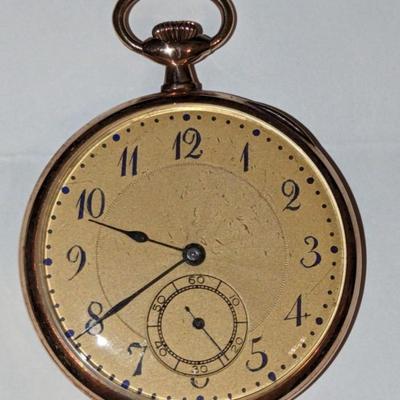 14 k Vintage Gold pocket watch 107 g Reserve set