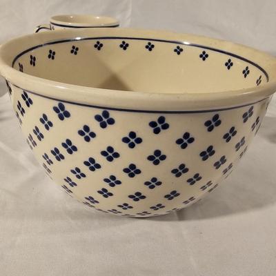 Set of Boleslawiec Hand Made Polish Pottery (K-JS)
