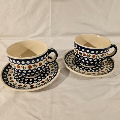 Set of Boleslawiec Hand Made Polish Pottery (K-JS)