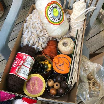 Crafting Lot Two | Yarn, Macrame, and Beads
