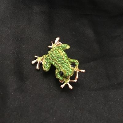 Cute frog brooch