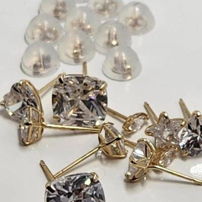 14 k cz earings