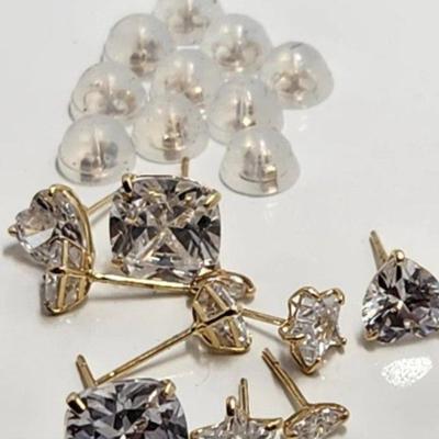 14 k cz earings