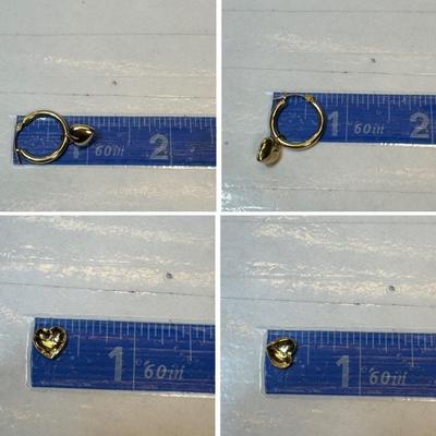 Gold earings 14 k 5.2 g