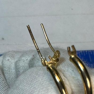 Gold earings 14 k 5.2 g
