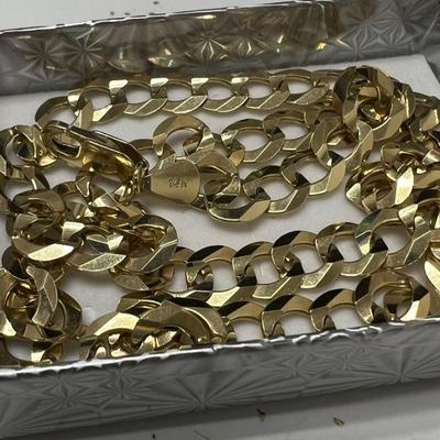 14 k Gold necklace reserve set