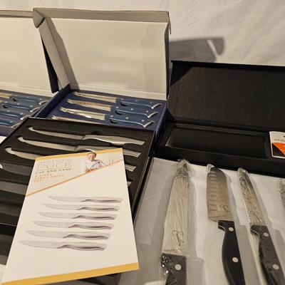 Assortment of Kitchen Knives by Wolfgang Puck, Emeril, & More (K-JS)