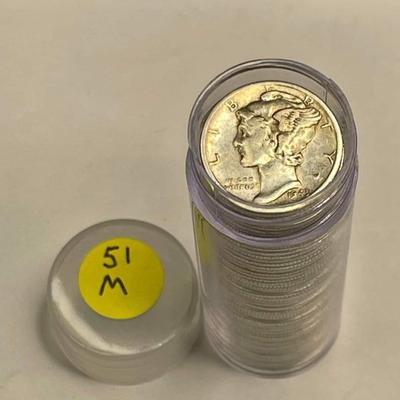 Roll mercury silver dimes