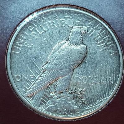 Rare 1921 silver Peace dollar Reserve set